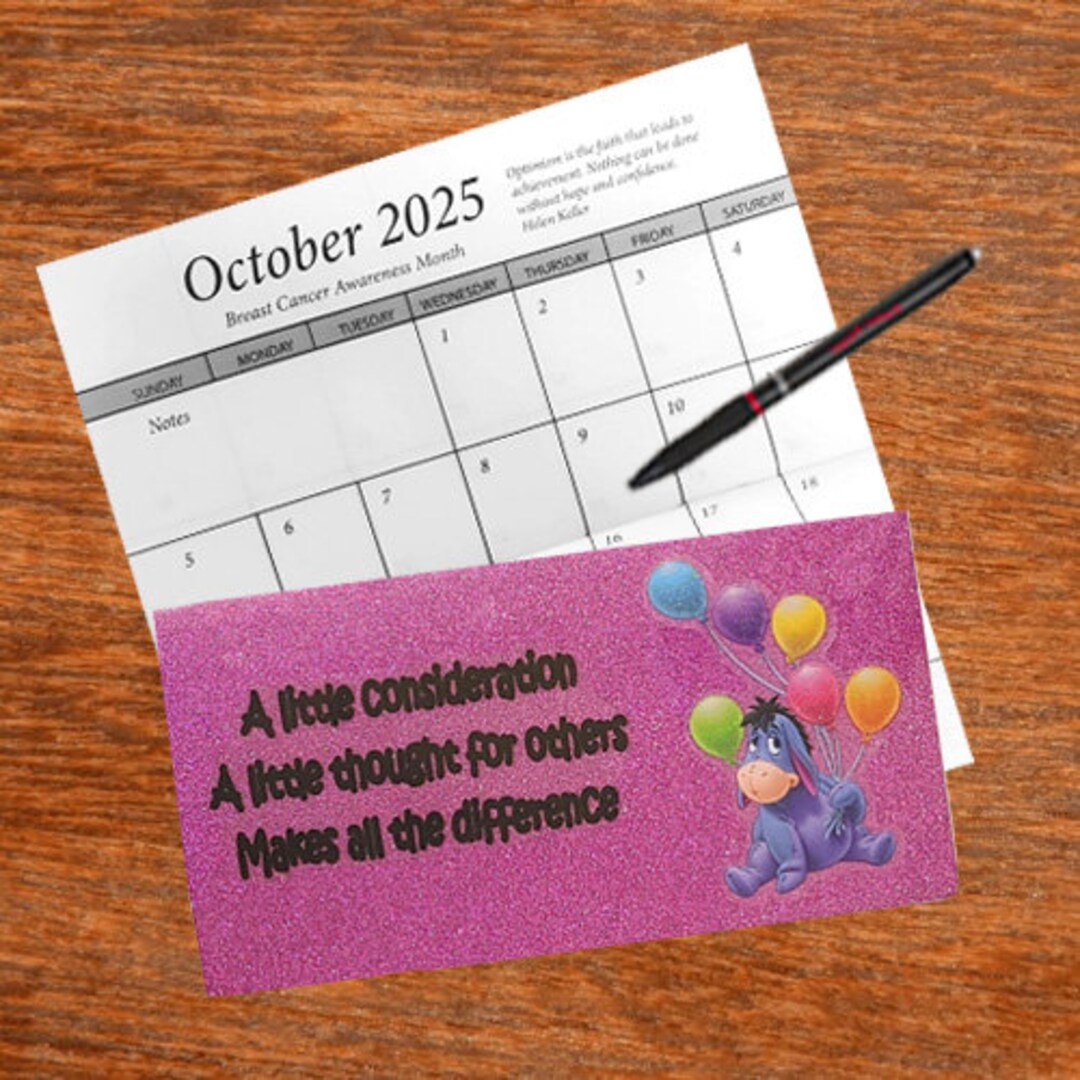 3 Year 2025 2025 2026 Pocket Calendar Planner Eeyore Consideration