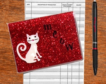 Your Color Choice * Cats * RFID Protected Debit Credit Card Holder | Mini Register | Photo Insert