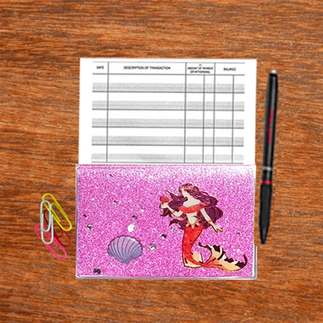 Mermaid RFID Protected Debit Credit Card Holder With Mini Register ...