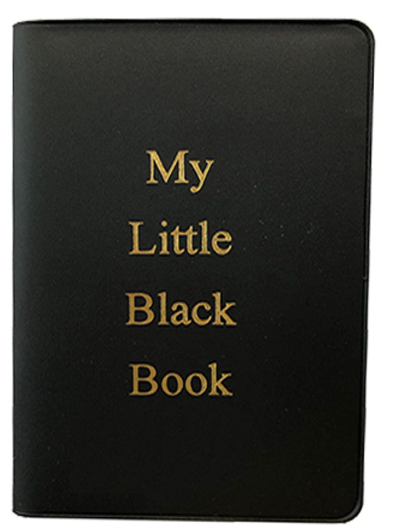 My Little Black Book Mini Credit Card Size Internet Password Address Phone Book bild 2