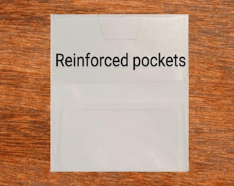 Set of Clear DIY Checkbook Vinyl Check Covers | Embroidery Stamping Scrapbooking Project