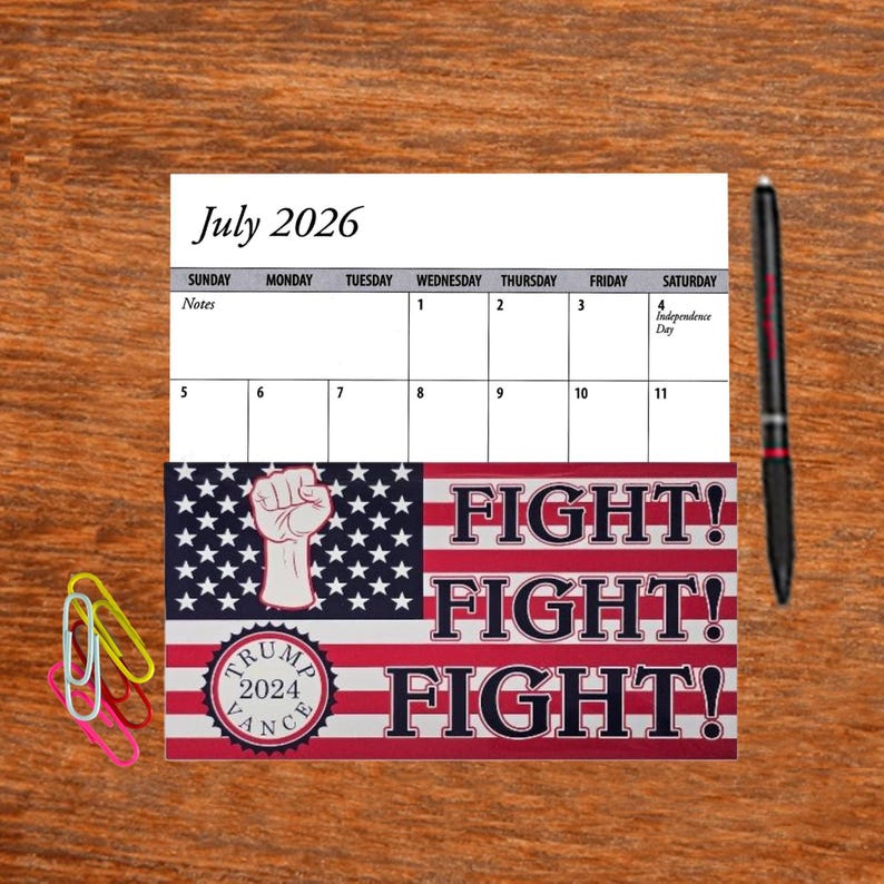 2 Full Years 2026 2027 Pocket Calendar Trump MAGA Choice Planner Free ...