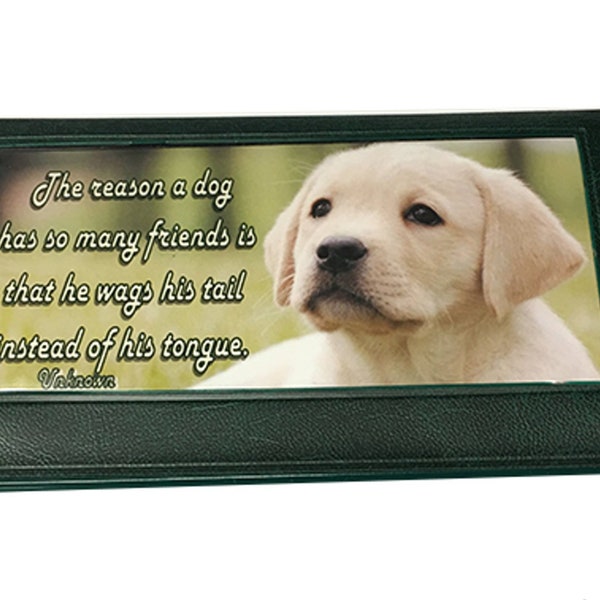 Checkbook Cover | Puppy Friends | 50 Page Checkbook Register | Photo Credit Card Holder | CW01