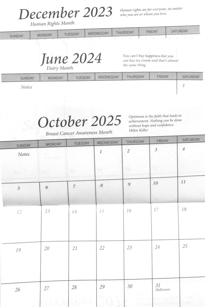 3 Year 2023 2025 2025 Pocket Calendar Planner Sunflower Etsy