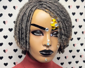 Short Faux Locs Wig Dreadlock Synthetic Afro Twist Braided Wigs For Black Women Color Brown 27
