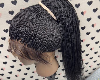 360 Braided Wig Ponytail Twist Senegalese Small Twisted Braids 26 Inches