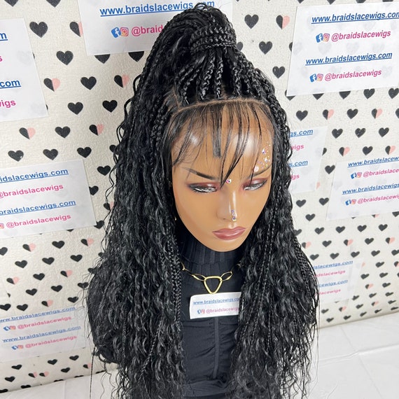 Crochet Boho Braids Hair Goddess Box Braid With Human Hair Curls