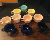 10 pc. Vintage FiestaWare Cup Set