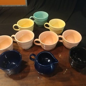 10 pc. Vintage FiestaWare Cup Set