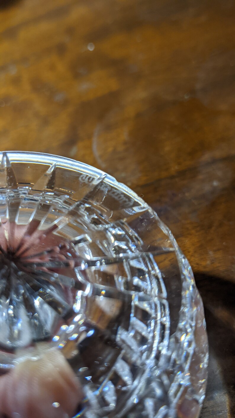 See Item Description Vintage Waterford Crystal Ring Holder Made in Ireland Older Hallmark FREE SHIPPING