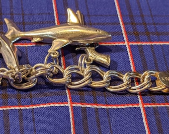 FREE SHIPPING- Sterling Silver Double Link Charm Bracelet. ** Charms not included. Please see our individual listings for the charms shown