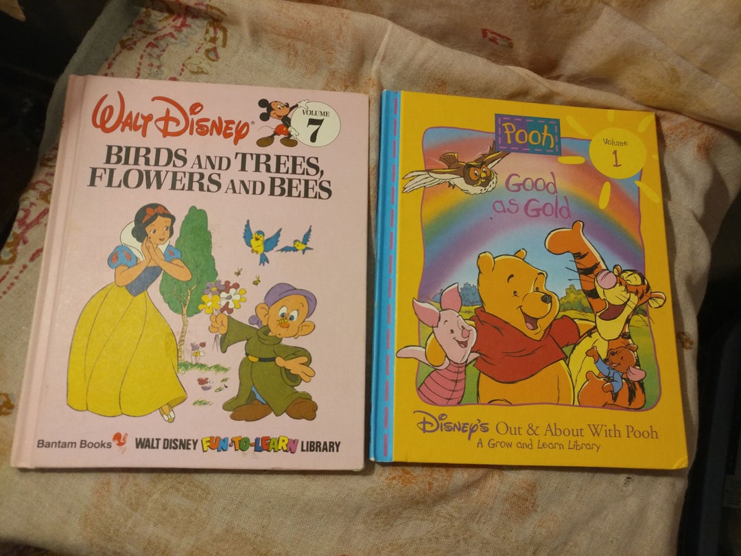 Vintage Disney Children's Books. Fun to Learn Library Volume 7 birds