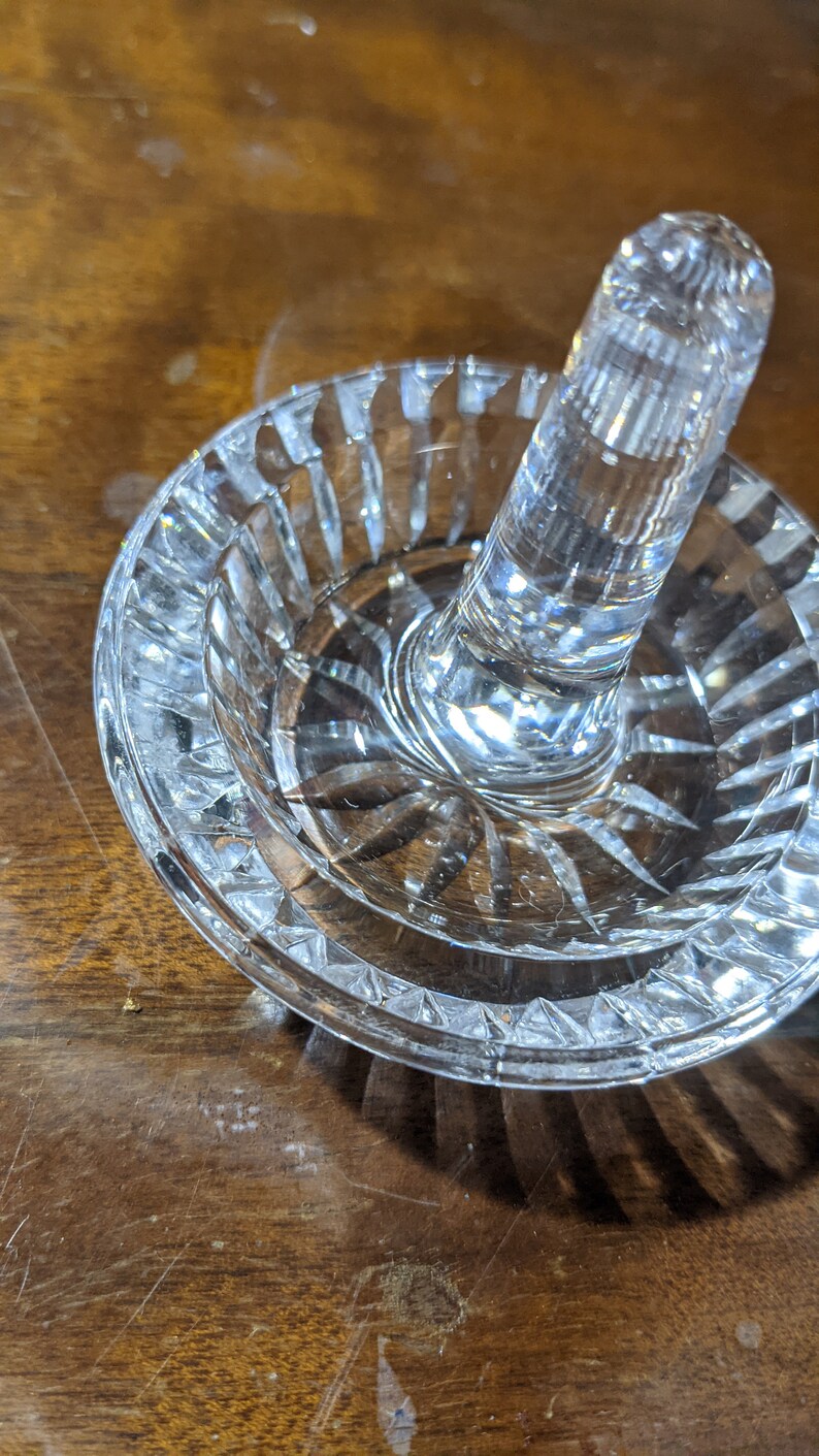 See Item Description Vintage Waterford Crystal Ring Holder Made in Ireland Older Hallmark FREE SHIPPING