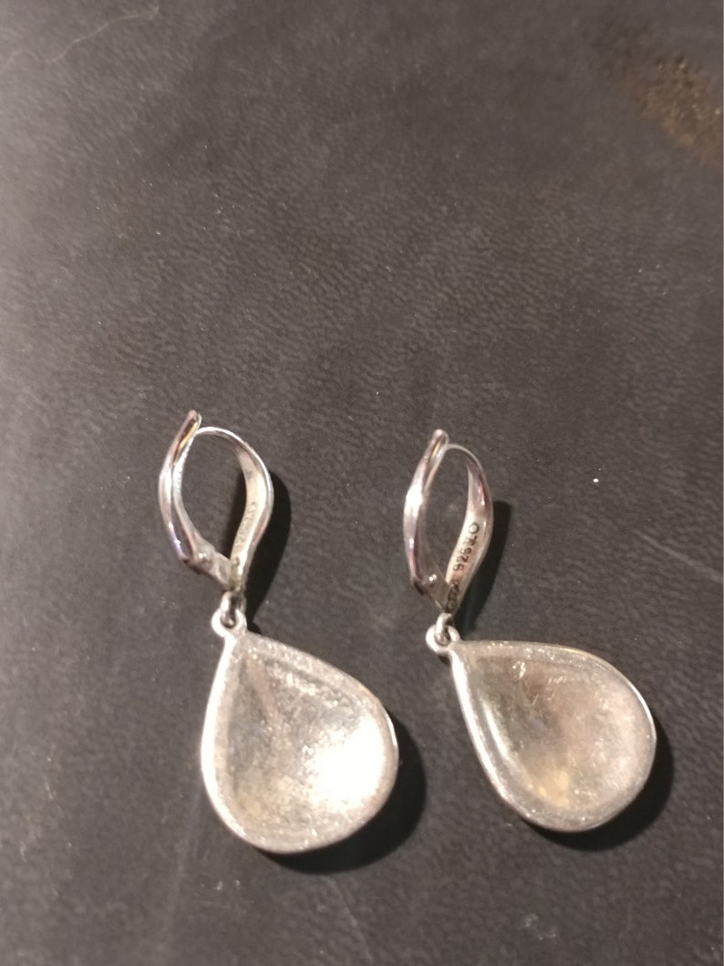 Vintage Signed VO 925 Sterling Silver Drop Style Earrings for - Etsy