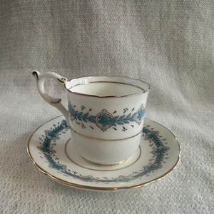 Vintage CoalPort Made in England, Bone china Demitasse Cup and saucer.