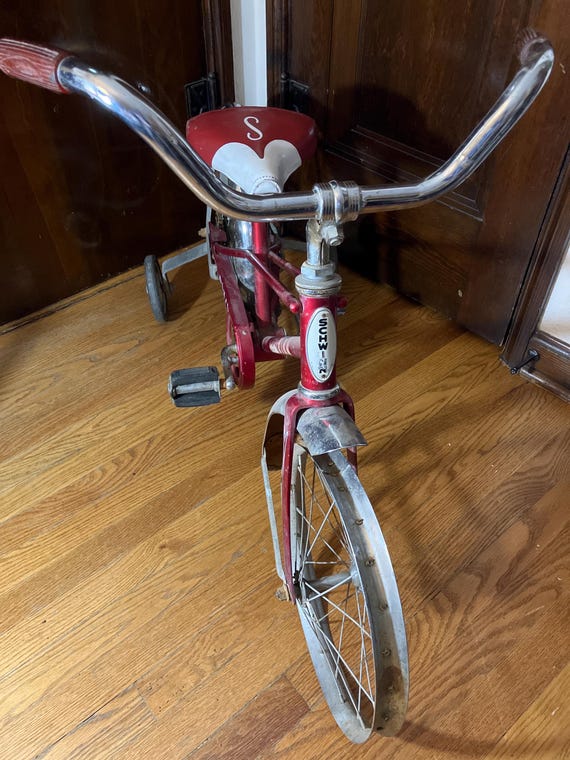 Vintage All Original Bike, Schwinn Pixie, Red Bicycle 46