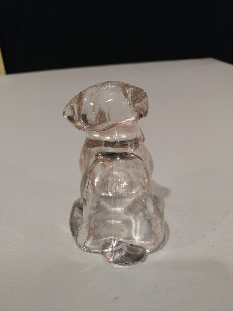 Vintage Glass Bulldog With Hollowed Out Base. Vintage Candy Etsy