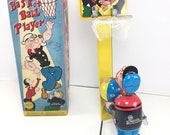 VINTAGE LINEMAR POPEYE The Basketball Player with Original Box