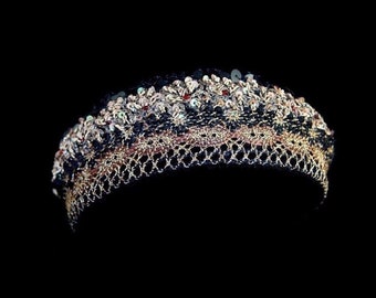 Wedding Gold Crown tiara crown Dangle earrings Burgundy | Etsy