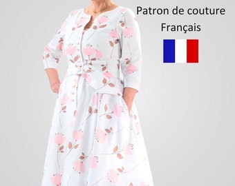 Patron robe femme tailles 34-54