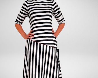 PDF Schnittmuster Damen Kleid Giselle Gr. 34-54 | Ebook + Nähanleitung Damenkleid im 20er Jahre-Stil | Jersey Kleid Damen kurzarm - langarm