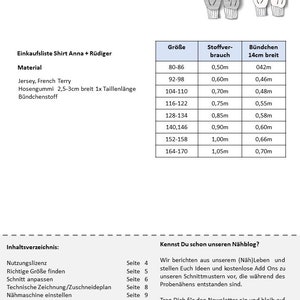 PDF Schnittmuster Kinder Schlafanzug AnnaRüdiger Gr. 80-140 Ebook Nähanleitung Kinder Pyjama nähen Schnittmuster anfängerfreundlich Bild 10