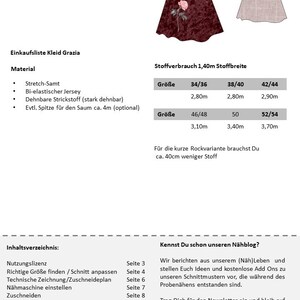 Kleid Grazia Gr. 34-54 Schnittmuster Damen Kleid Jerseykleid nähen Schnittmuster für Nähanfänger Bild 9