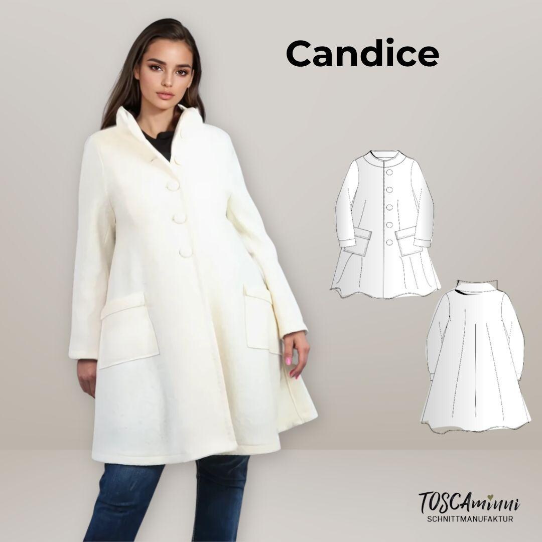 PDF Sewing Pattern for Women's Winter Coat S. 34-54 (EU) | Sewing ...