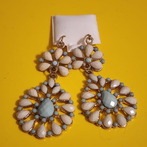 Vintage Y2K Colorful Dangles, Millennial Glamour Jewelry