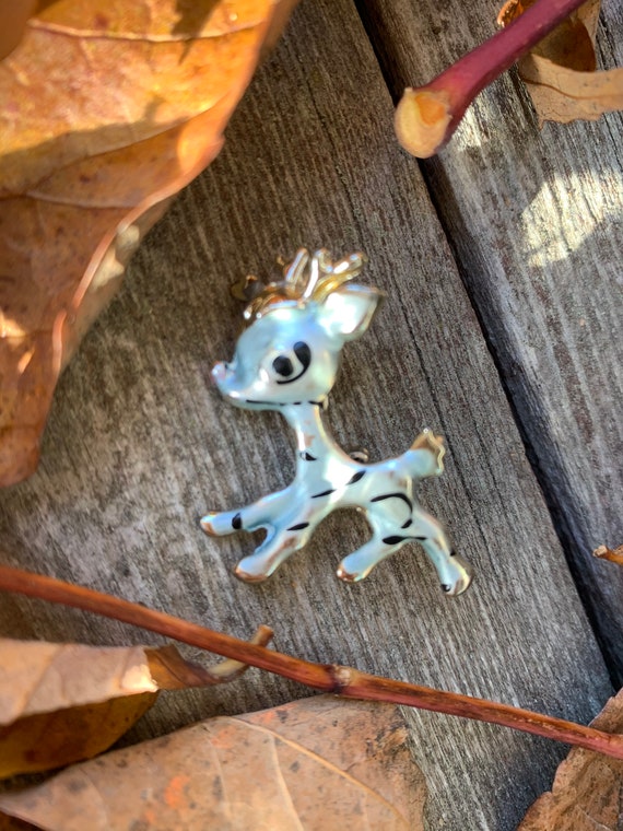 Sweet Bambi Little Reindeer Pin, Small  Kitschy V… - image 2