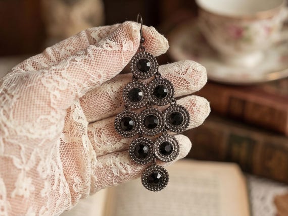 Y2K Vintage 90s Glam Statement Earrings, Millennial Glamour Jewelry, On Trend Gen Z