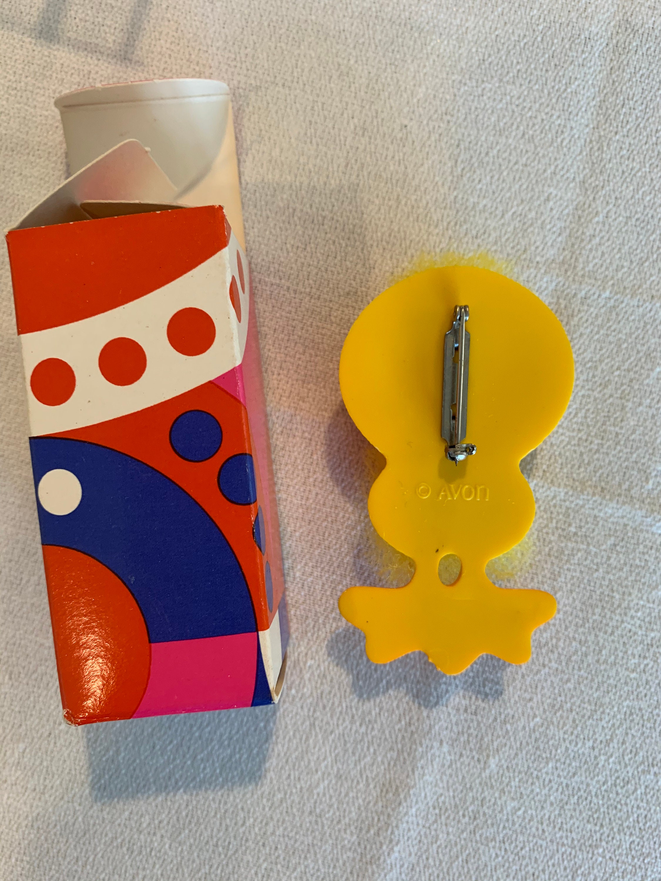 Vintage Avon LuvaDucky Pin or Pendant, Tween Teen Jewelry, Collecting