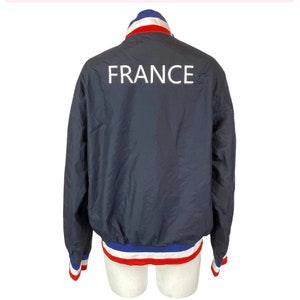 France Track Jacket, vintage 90s baseball running sports styled jacket, Gift for Francophile