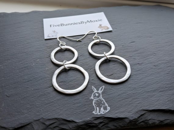 Y2K Shiny Hoops Dangles, Millennial Glamour Jewelry, Vintage Earrings