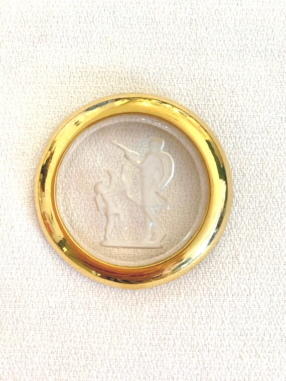Vintage Angel Reverse Cameo Pendant - DIY Necklace or Ornament