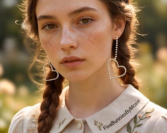 Y2K Vintage 90s Glam Statement Earrings, Millennial Glamour Jewelry, On Trend Gen Z