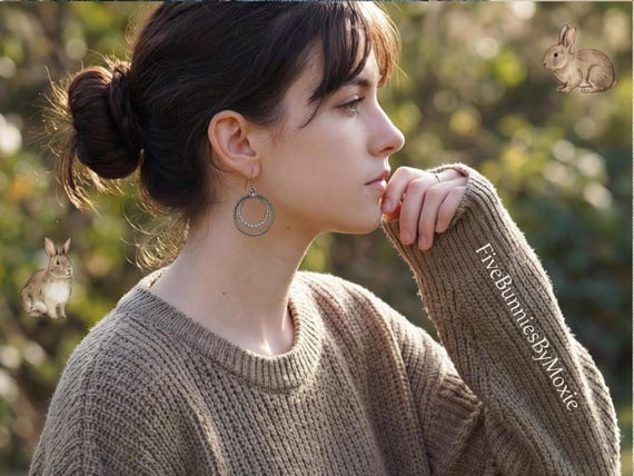 Y2K Sparkly Rhinestone Hoops, Millennial Glamour Jewelry, Vintage Earrings