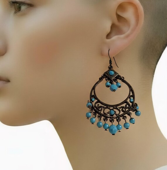 Vintage Y2K Colorful Dangles, Millennial Glamour Jewelry