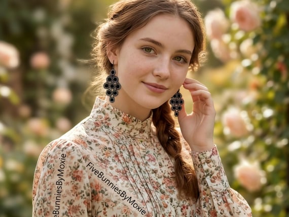 Y2K Vintage 90s Glam Statement Earrings, Millennial Glamour Jewelry, On Trend Gen Z