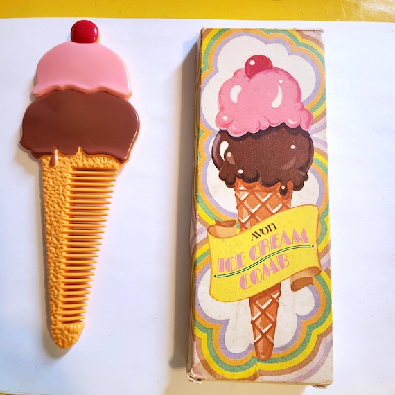 Vintage Avon Ice Cream Cone Hair Comb