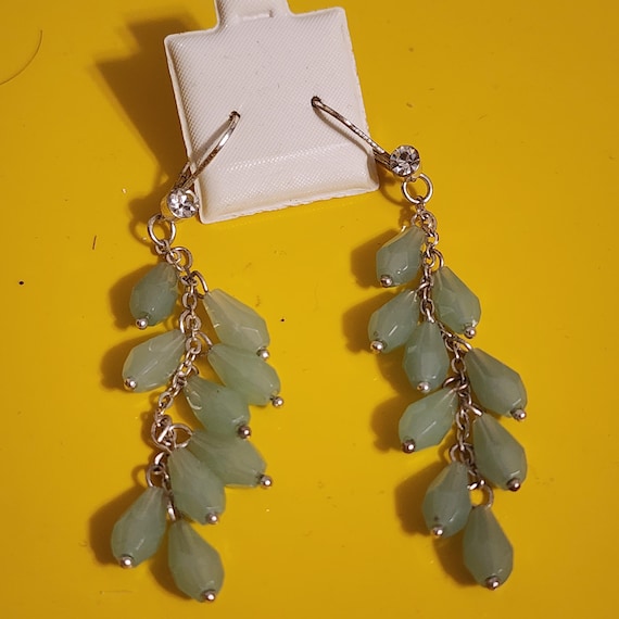 Vintage Y2K Swingy Dangles, Millennial Glamour Jewelry