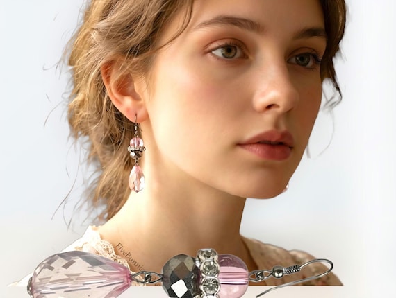 Y2K Gypsy Boho Dangles, Millennial Glamour Jewelry, Vintage Earrings