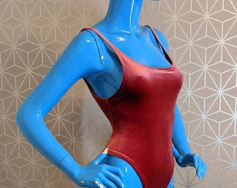 Cranberry Sorbet Velvet Classic Bodysuit