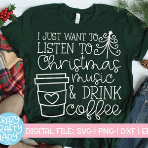 Ich Mochte Nur Zu Weihnachten Musik Horen Trinken Heissen Etsy