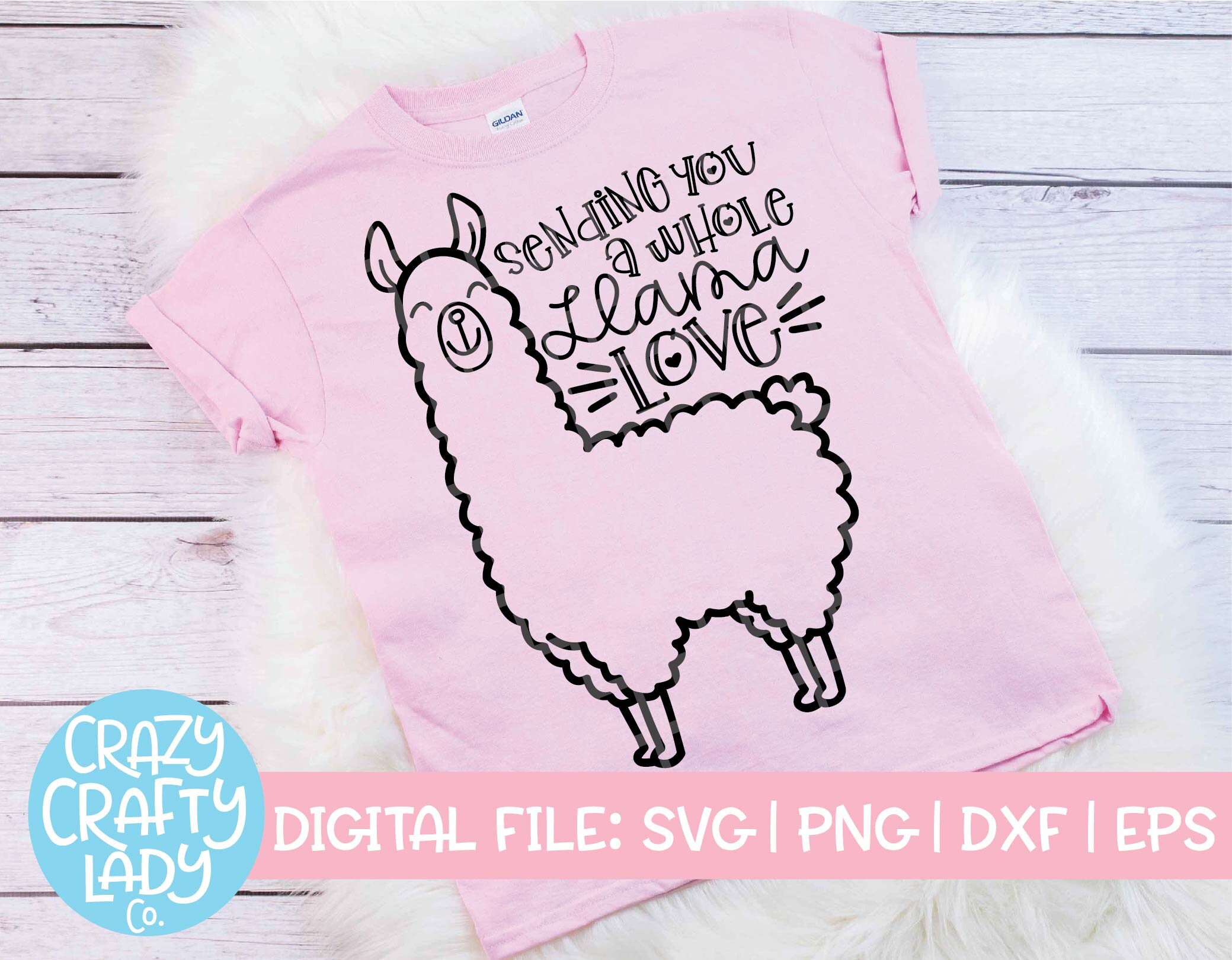Download Sending You a Whole Llama Love SVG Valentine's Day Cut | Etsy