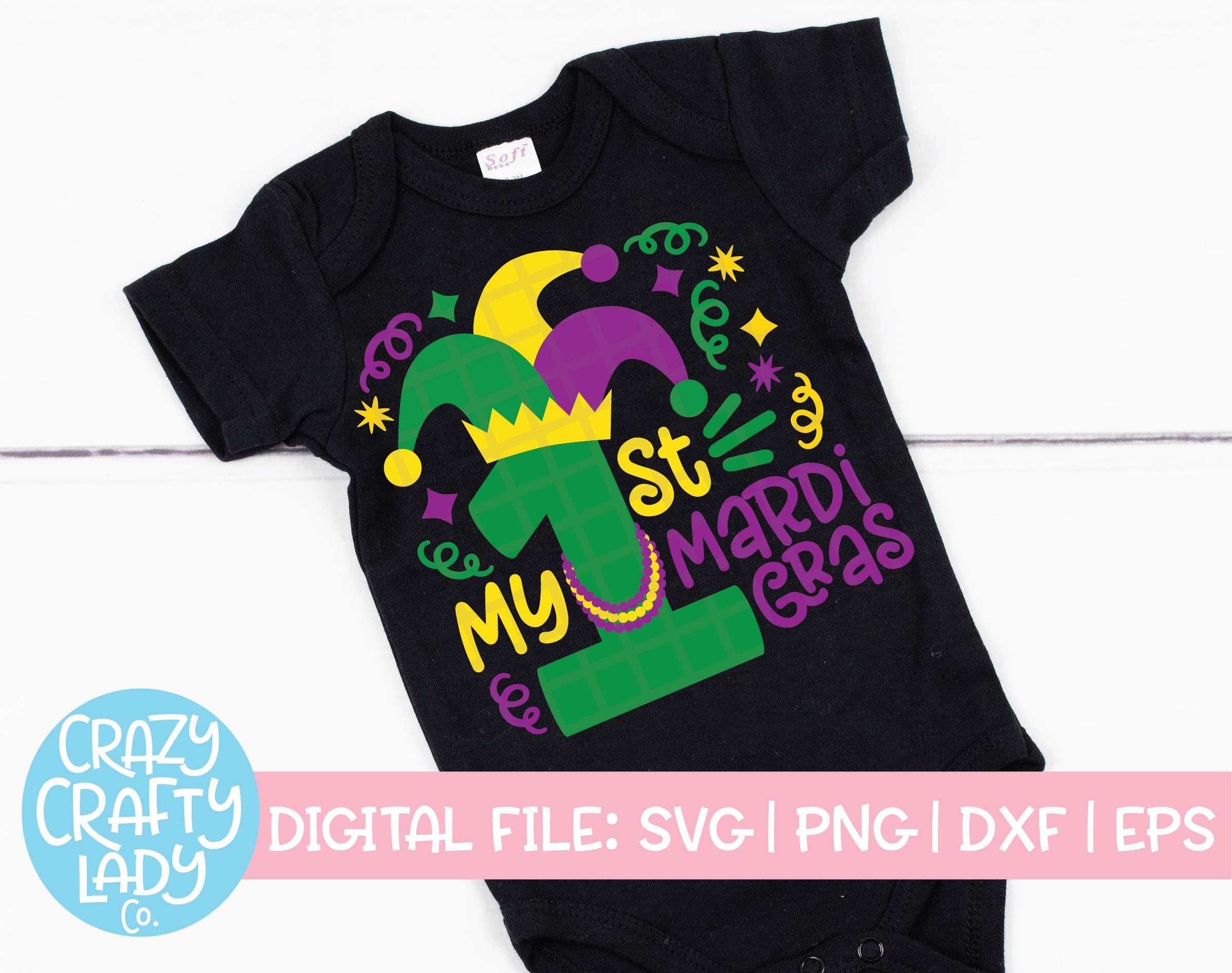 Download My 1st Mardi Gras SVG Cute Baby Cut File Boy's Saying | Etsy