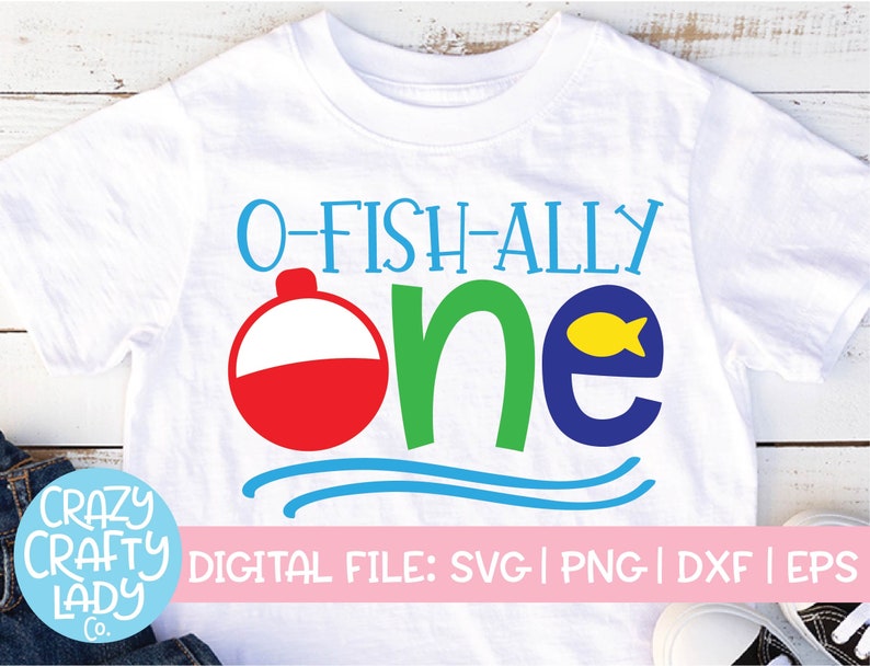 Download O-fish-ally One SVG Birthday Cut File Boy 1st Birthday Girl | Etsy
