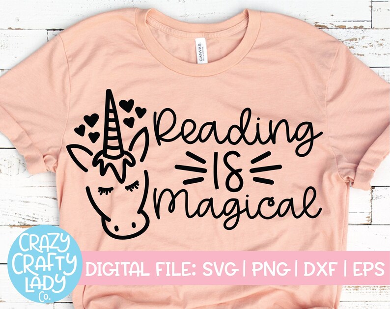 Download Reading Is Magical SVG Back to School Cut File Teacher | Etsy