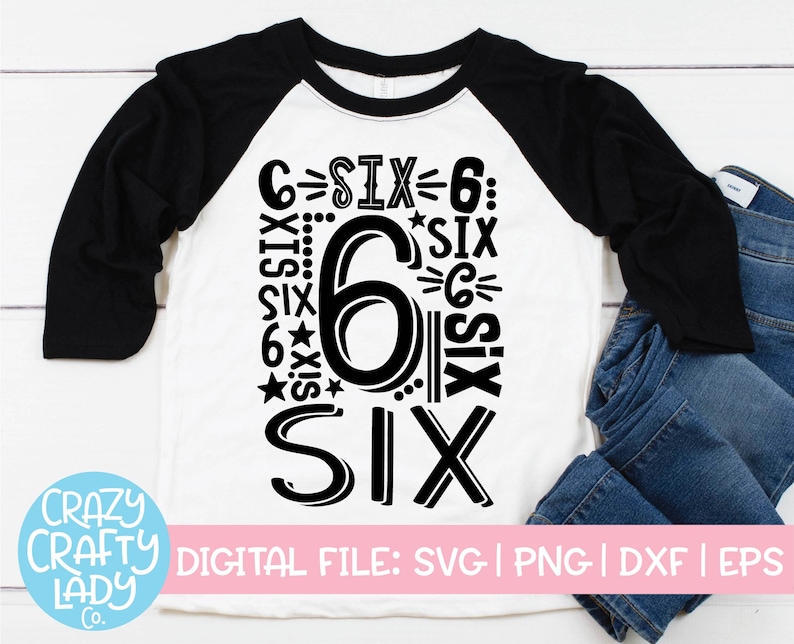 Download 6th Birthday Collage SVG Boy Cut File Girl Party Quote Kid ...