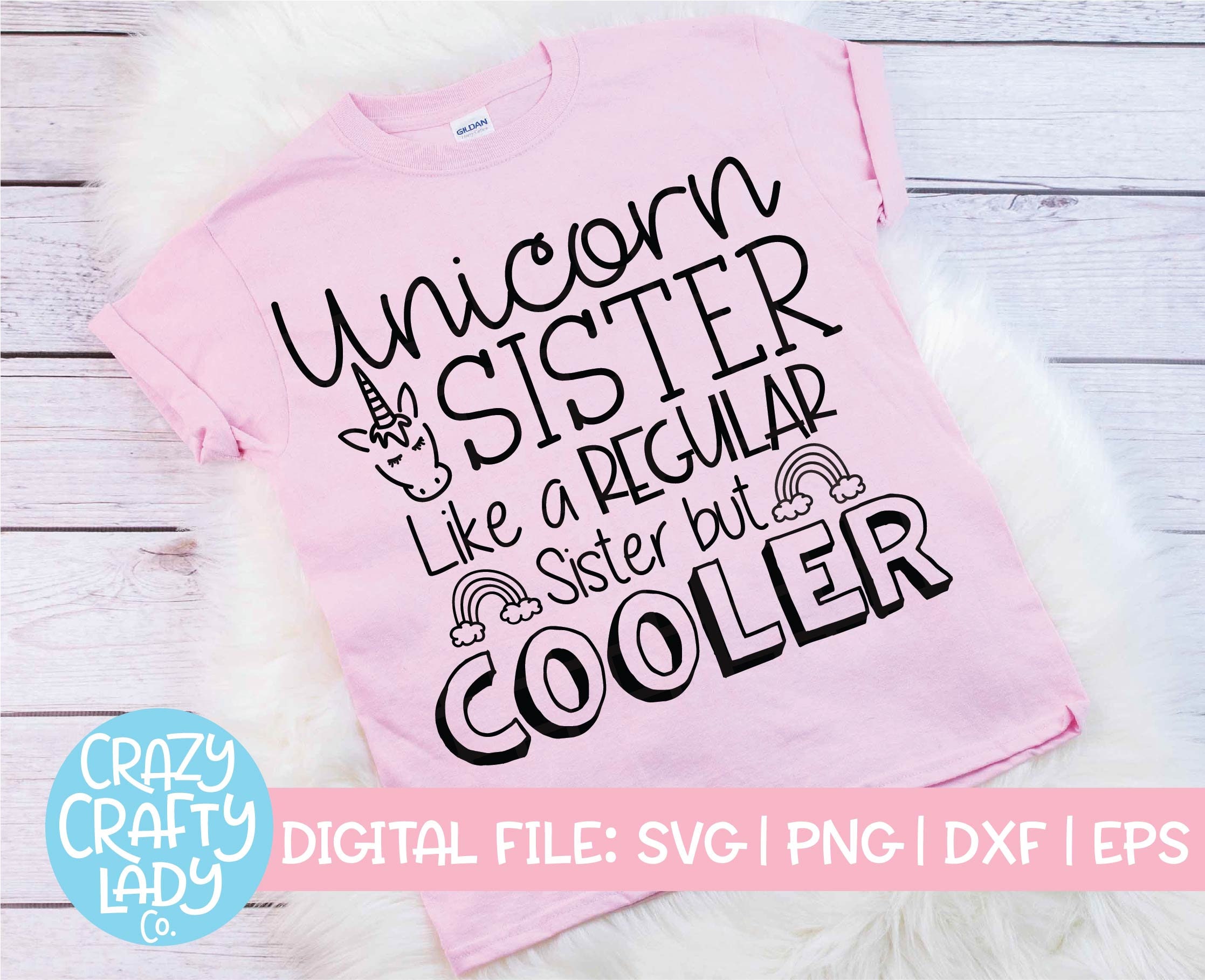 Download Unicorn Sister SVG Matching Family Cut File Pregnancy ...